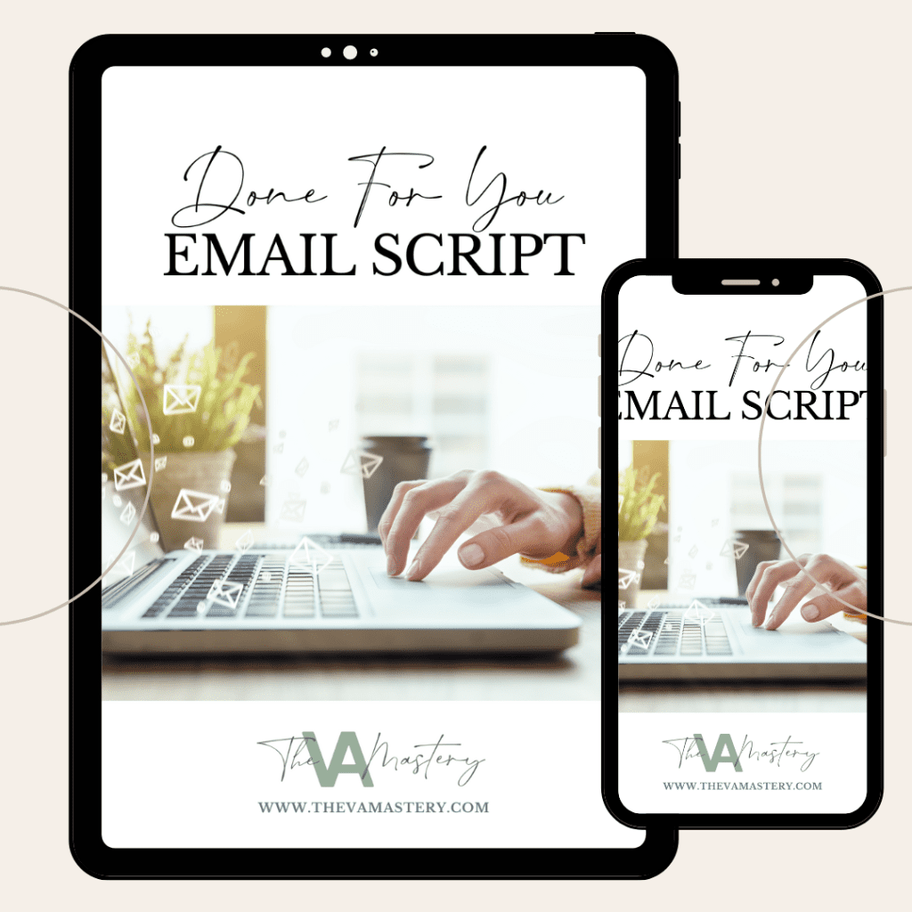 Done for you email scripts